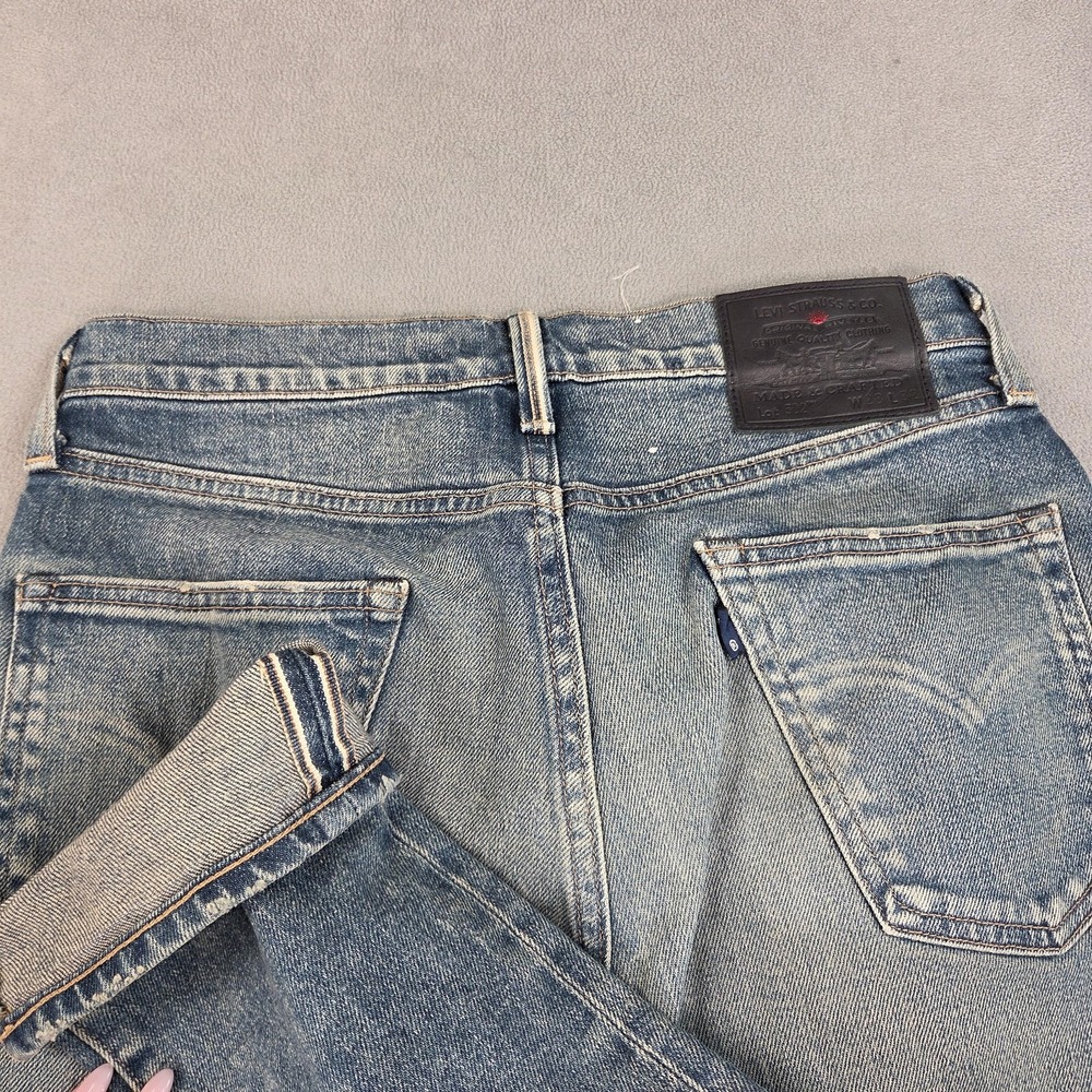 Levi's Made & Crafted 502 Jeans Mens 28x32 Blue Denim Tapered Fit Made in Japan - Picture 2 of 12